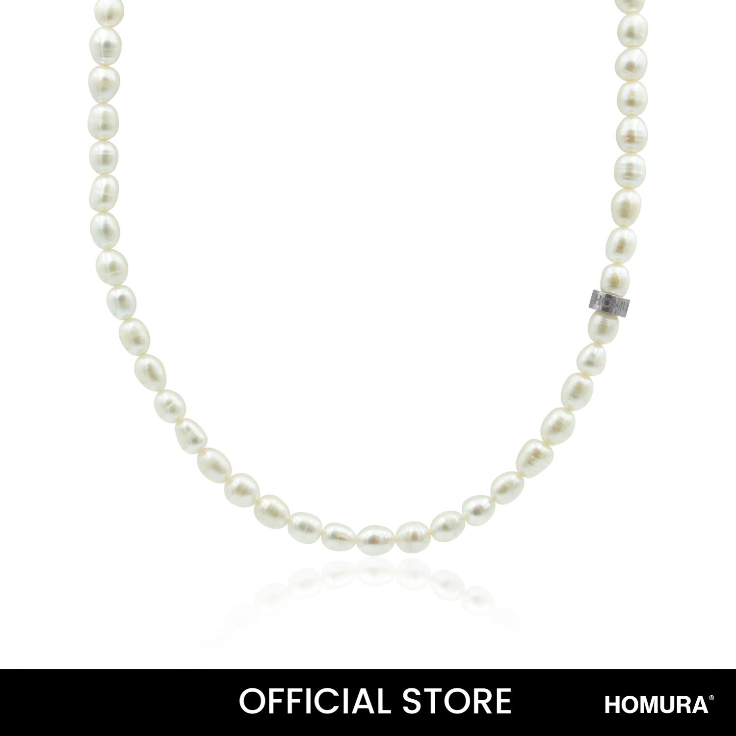 Homura Design Japanese Lake Champagne Pearl Necklace ~7mm