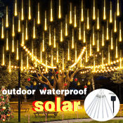 Waterproof Meteor Shower Rain Lights for Outdoor Christmas Decoration