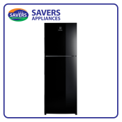 Electrolux 2 Door Gloss Black Inverter Refrigerator