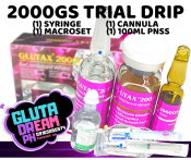 Gluta Dream Glutax 2000GS White Trial Drip Set