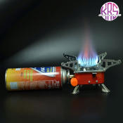 Portable card camping type gas stove burner