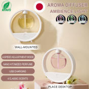Ambient Aroma Diffuser with Colorful Lighting, USB Rechargeable 