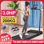 Smart Flat Treadmill with Hand Rest, LED HD Screen New Life
