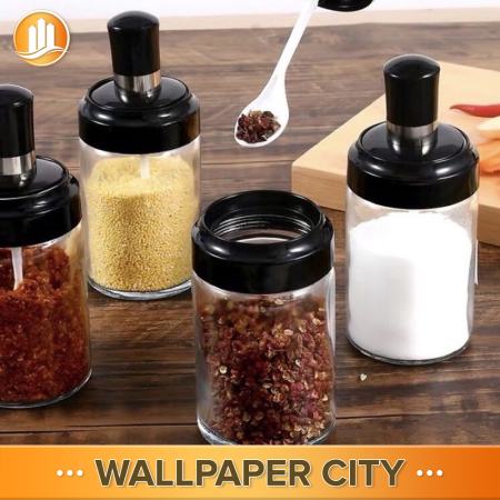 Spice Jar Seasoning Storage Bottle (Brand name: Glass)