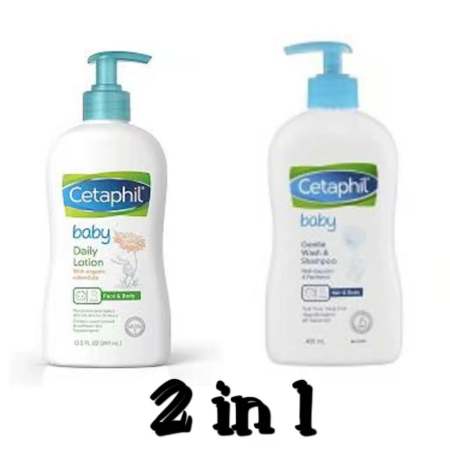 Cetaphil Baby Daily Lotion and Gentle Wash Bundle