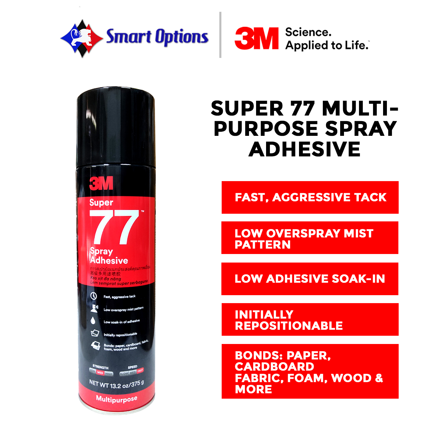 3M Low Mist Super 77 Spray Adhesive