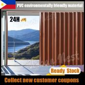 6mm PVC Accordion Sliding Door - Easy Install, Ideal for Kitchen/Bathroom