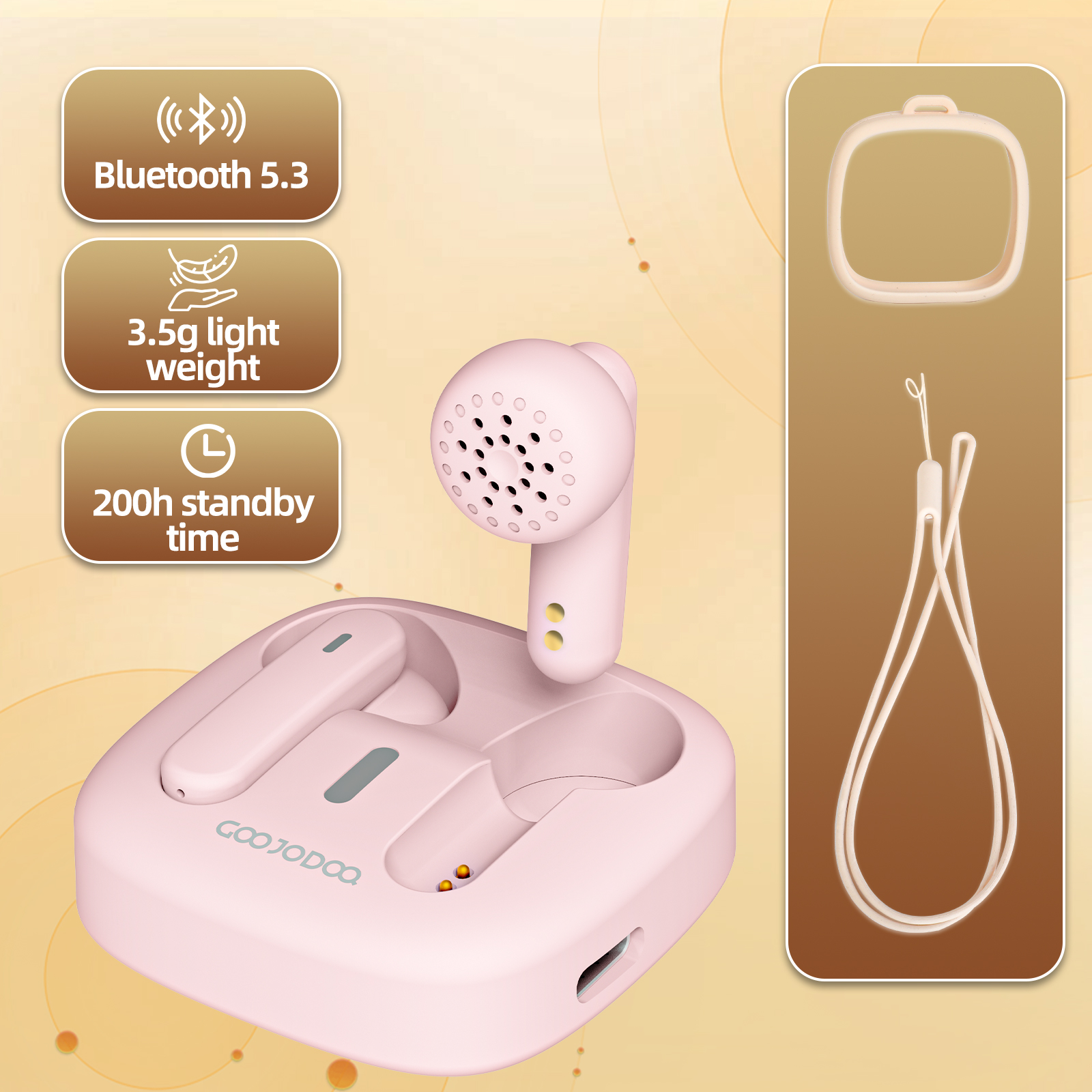 Pink Hspro Wireless Earbuds Review GOOJODOQ Wireless Headphones