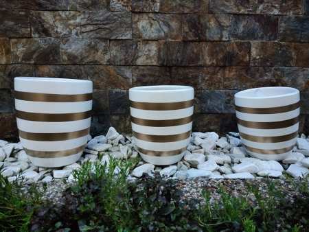 Paso U-shape Clay Pot Set for indoor plants