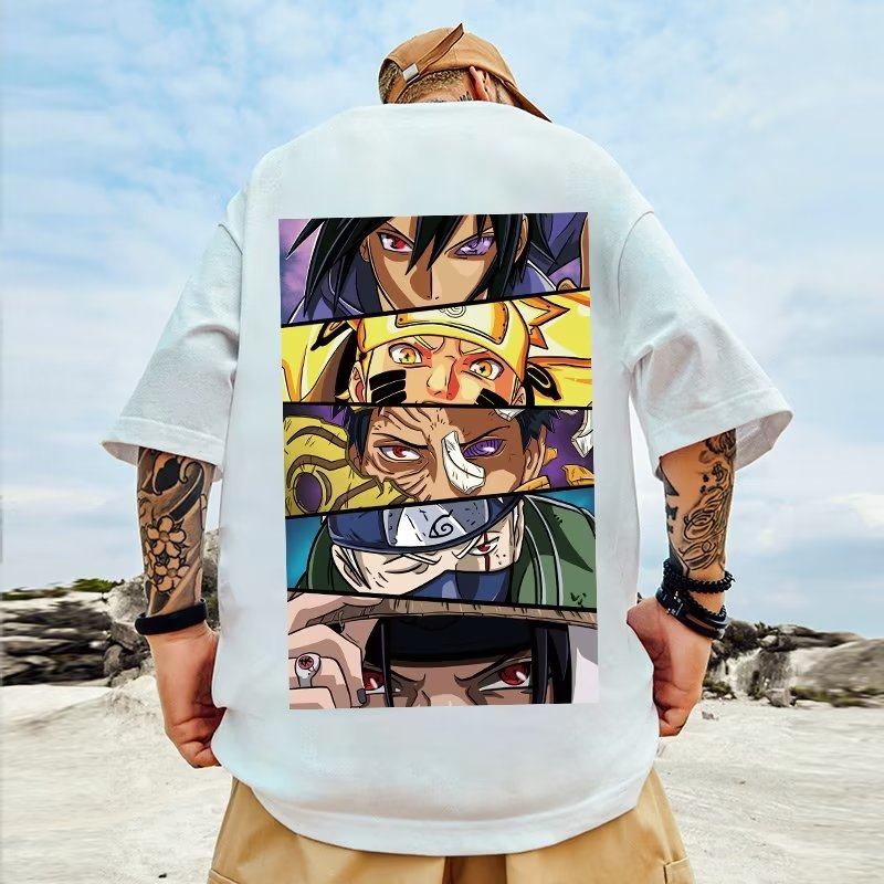 New 2022 Japanese Style Men's Short Sleeve T-Shirt Oversized Anime T-Shirt  Unisex Oversized Anime Shirt Cartoon Naruto Anime Akatsuki Organization  Member Print Pattern T-Shirt Couple Tops, Men's Fashion, Tops & Sets,  Tshirts