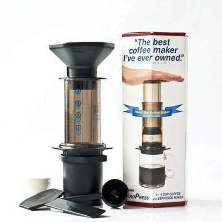 AeroPress Basic Set with 100 Paper Filters, Coffee Maker