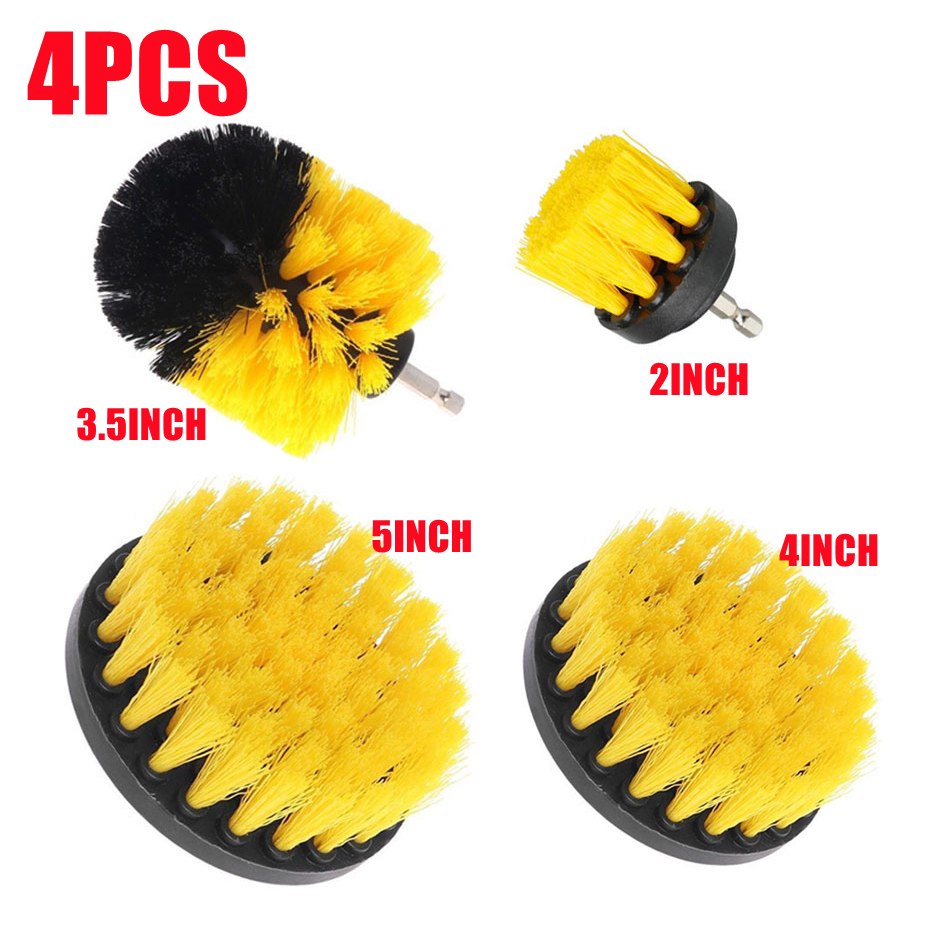 3/4/11Pcs Drill Brush Attachments Set,Scrub Pads & Sponge, Power Scrubber Brush with Extend Long Attachment All Purpose Clean for Grout, Tiles, Sinks, Bathtub, Bathroom, Kitchen - Image 3