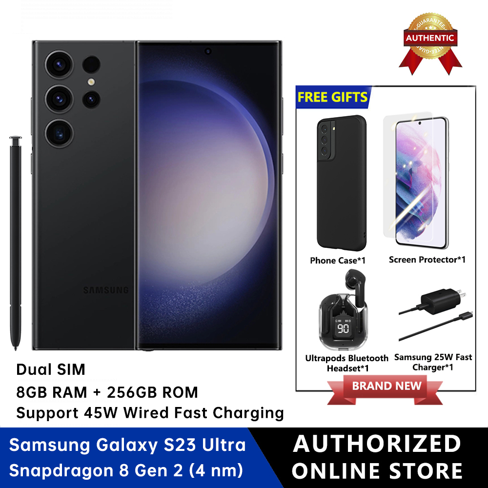 Samsung Galaxy S23 Ultra 5G Dual Sim 8GB RAM+256GB ROM Cell Phone, Factory Unlocked Android Smartphone, 200MP Camera, Night Mode, Long Battery Life, S Pen Presyo 42,999 Piso*Libreng Shipping