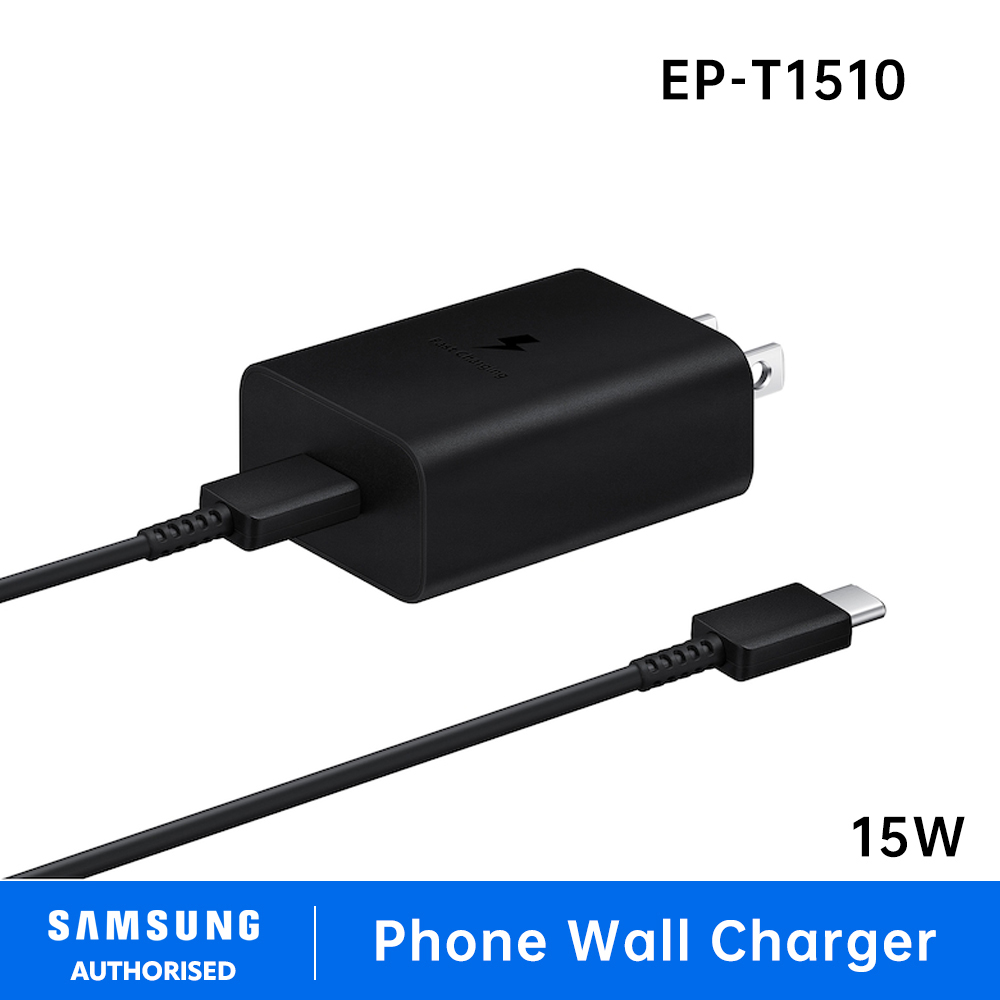 Original Samsung 15W Power Adapter Fast Charger EP-T1510 For Galaxy S24 Series / S23 Series / S22 Series and more