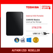 Toshiba Portable 1TB/2TB USB 3.0 External Hard Drive