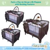 Cost4less Pack n Play Crib Playpen with Rocking Features
