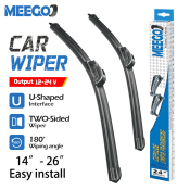 MeeGoo Universal Car Windshield Wiper Blade - Hybrid Rubber