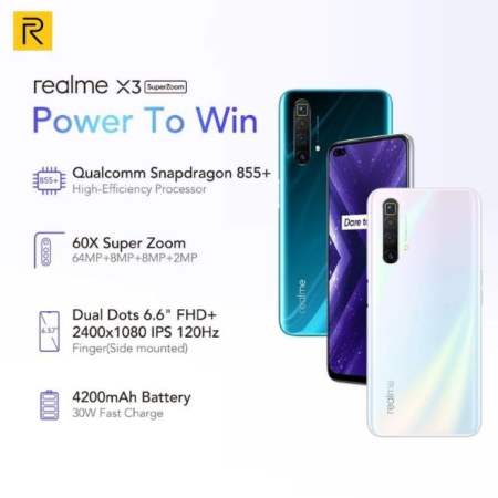 Original Realme X3 12GB 256GB Global Rom SuperZoom Smartphone No Cod