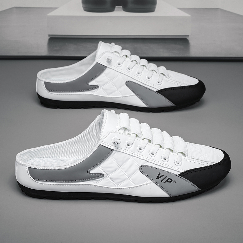 Shop Man Half Open Leather Shoes with great discounts and prices online  Aug 2023 Lazada Philippines