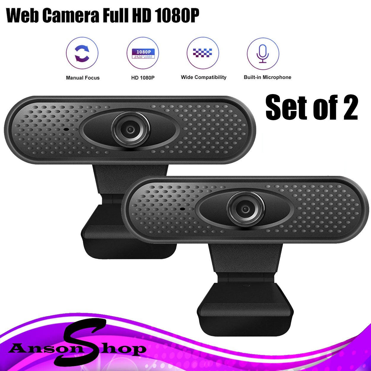 0€02 sur Caméra Webcam Hd 720P Mégapixels Usb 2.0 Avec Micro Pour  Ordinateurs Portables Pc Noir P69 - Webcam - Achat & prix