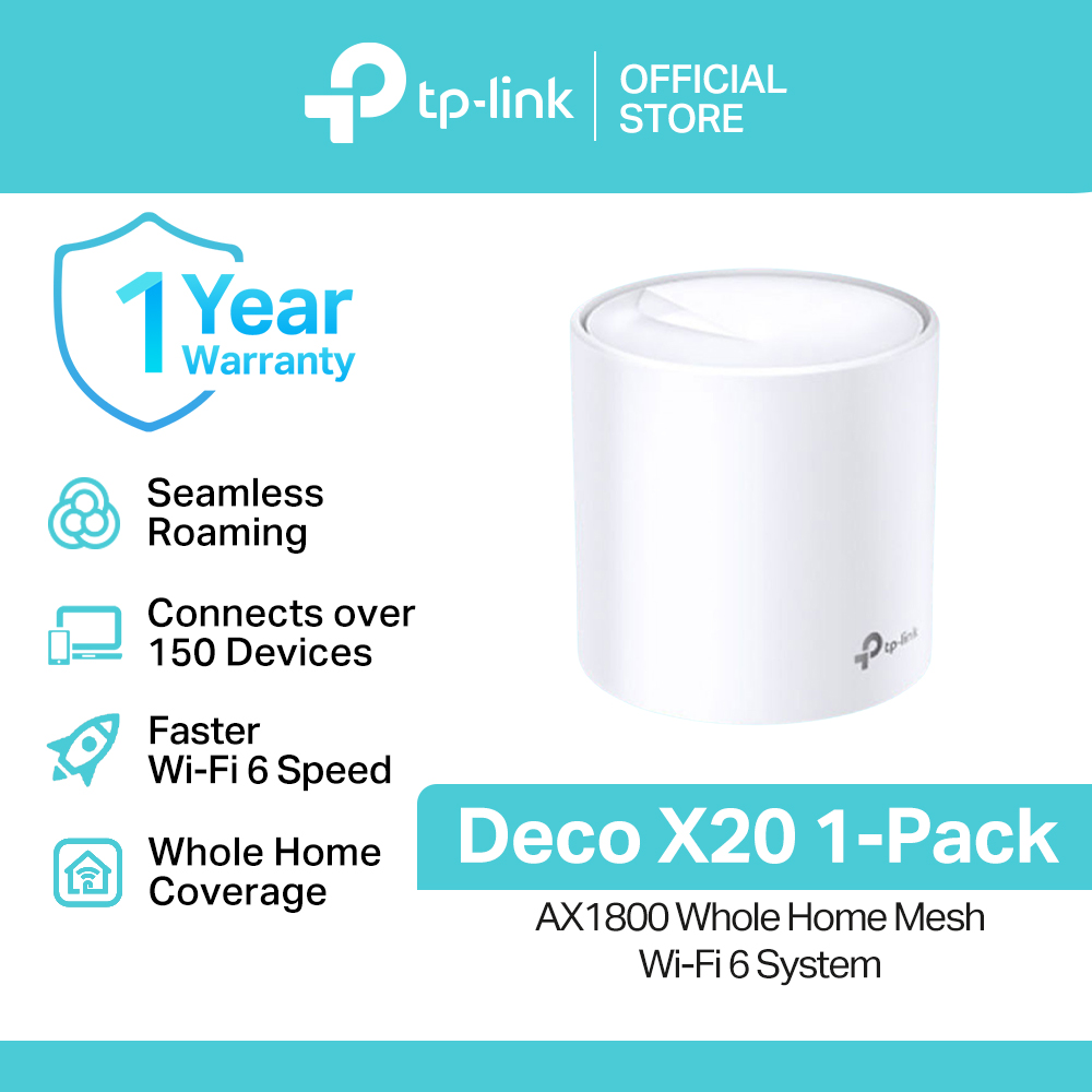TP-Link Official Store / Deco X20 AX1800 / 2.4GHz & 5GHz Dual Band Whole Home Mesh Smart Access Point WiFi 6 Router - Image 3