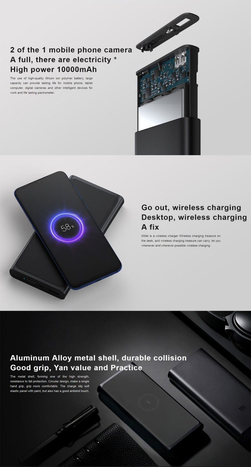 Buy Xiaomi 10W Wireless Power Bank 10,000 mAh - kiboTEK