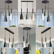 Minimalist 3-Light Wood Pendant Light Fixture for Dining Room