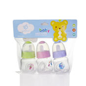 C&C 3pc BPA-Free Baby Bottle Set with Slow Flow Nipples