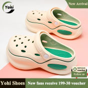 Yohi Fashion Crocs Women's Thick-soled Sandals 2023