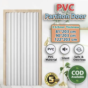 PVC Accordion Door by Kitchen Divider - Sliding Bathroom Door