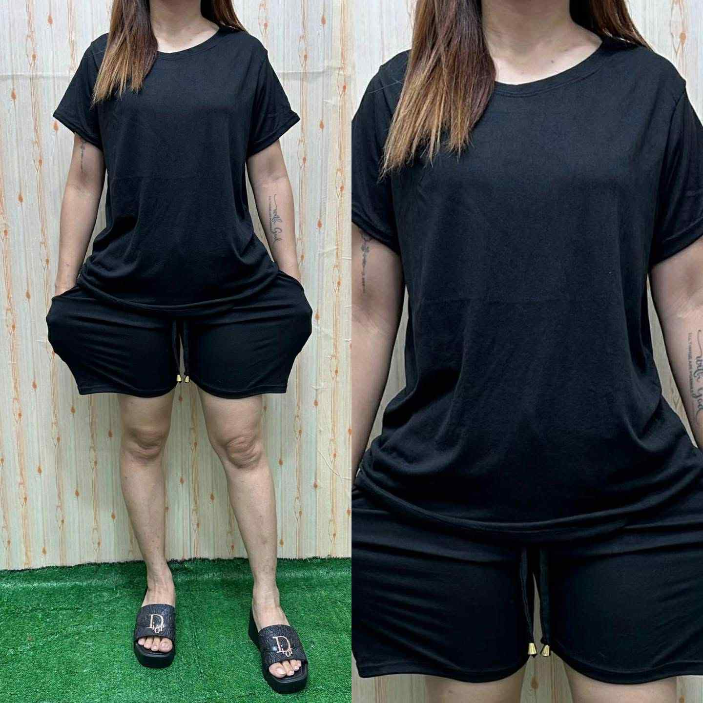3PCS ASSORTED PLAIN TERNO TSHIRT SHORT UP TO 3XL
