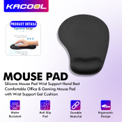 Silicone Wrist Support Mouse Pad for Office and Gaming