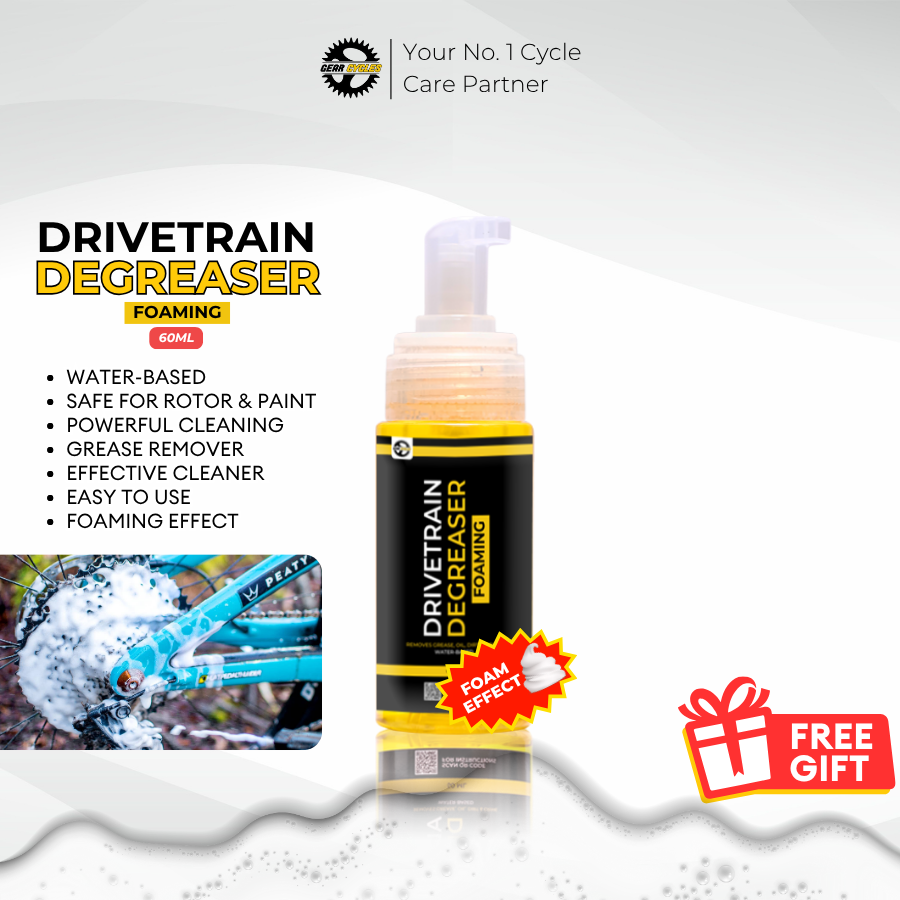 Gear Cycles Drivetrain Degreaser FOAMING 150ml Chain Cassette Cogs