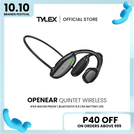 TYLEX Quintet Wireless Headphones - Sweatproof Bluetooth 5.0, TF Card Support