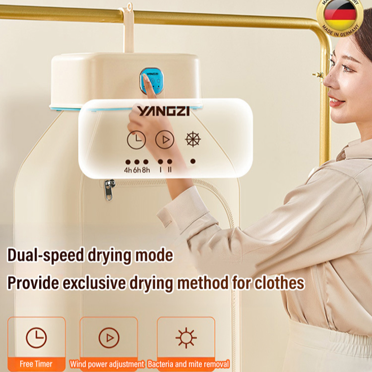 400W Electric Clothes Dryer Smart Drying Rack Hang Dryer Machine Portable  Folding Clothing Heater with Timing