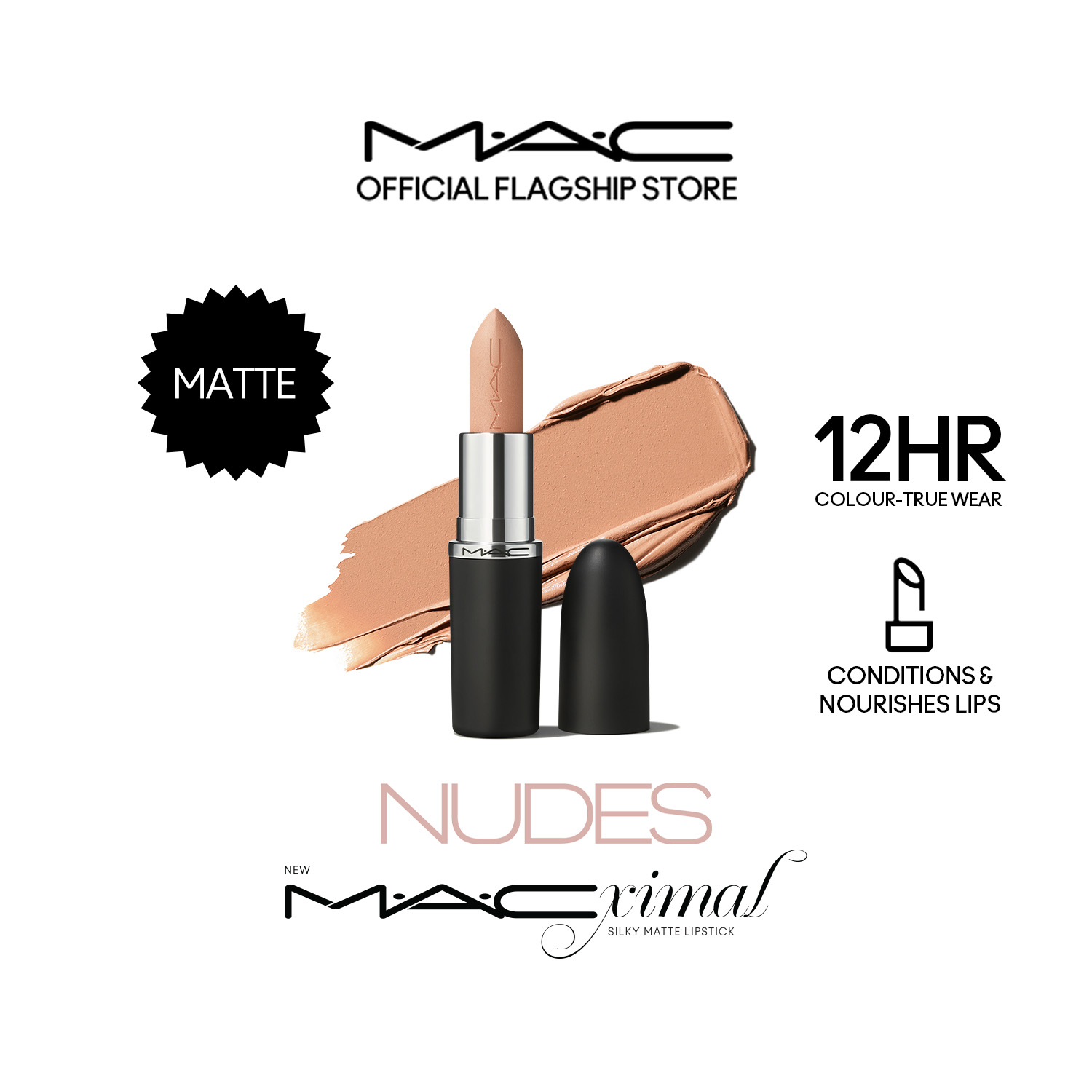 Discount on M·A·C  shoes - SKU: MAC MACXIMAL Silky Matte Lipstick full coverage matte lipstick with 12 HR comfortable wear