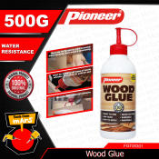 PIONEER Wood Glue 500G - Water-Resistant Adhesive - Easy Disp