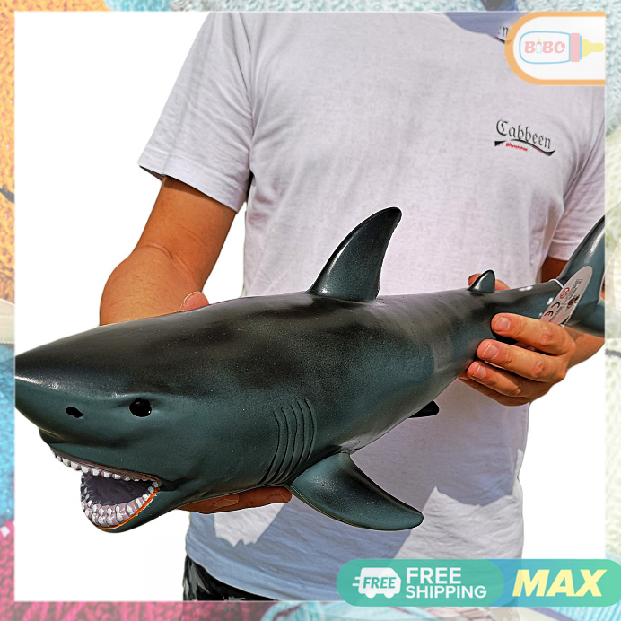 Đồ chơi cá mập thât, cá mập lớn đồ chơi Mô Phỏng Cá Mập Trắng Lớn Cá Khổng
