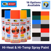 Bosny Hi Heat Spray Paint - Stops Rust, 400F Resistance