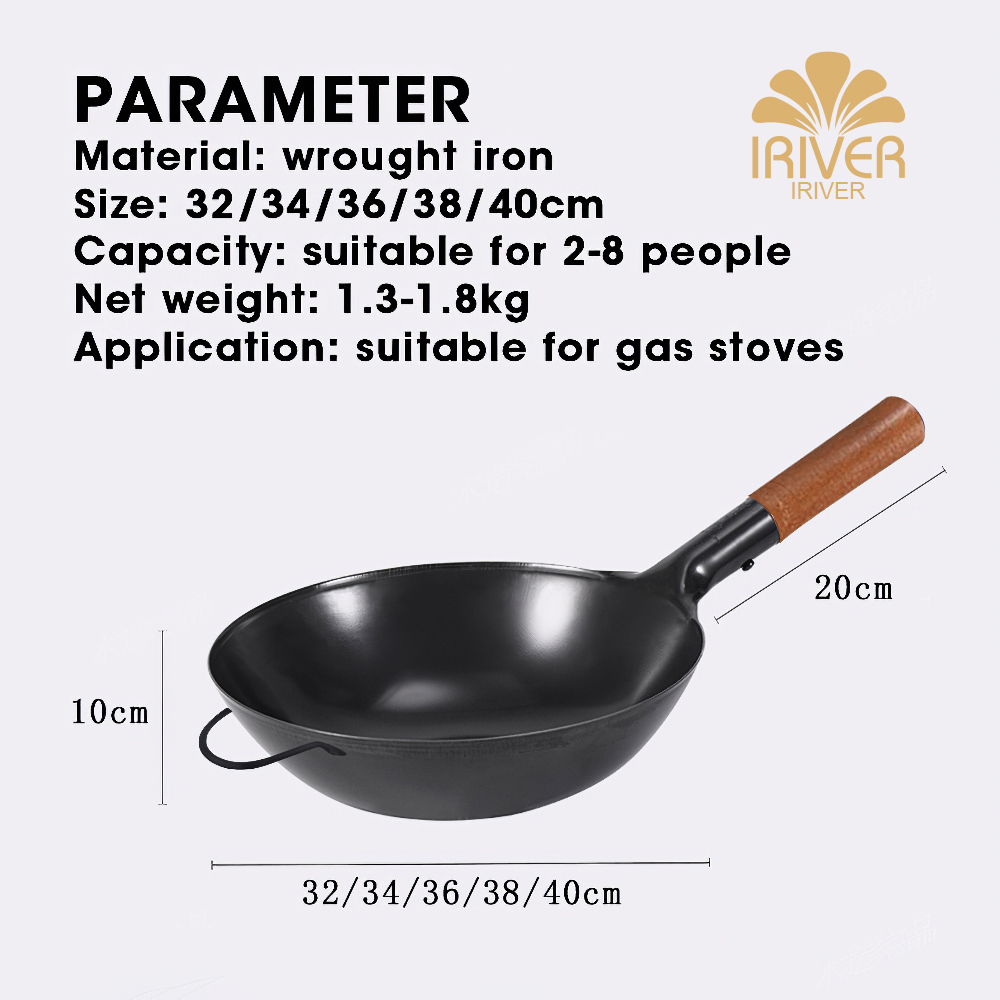 Peking Wok Stir Fry Pan Japanese Induction Cookware Traditional Chinese  Nonstick Iron Wok, Made in Japan, 33cm - Japan Bargain Inc