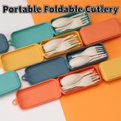 Portable Wheat Straw Cutlery Set by 