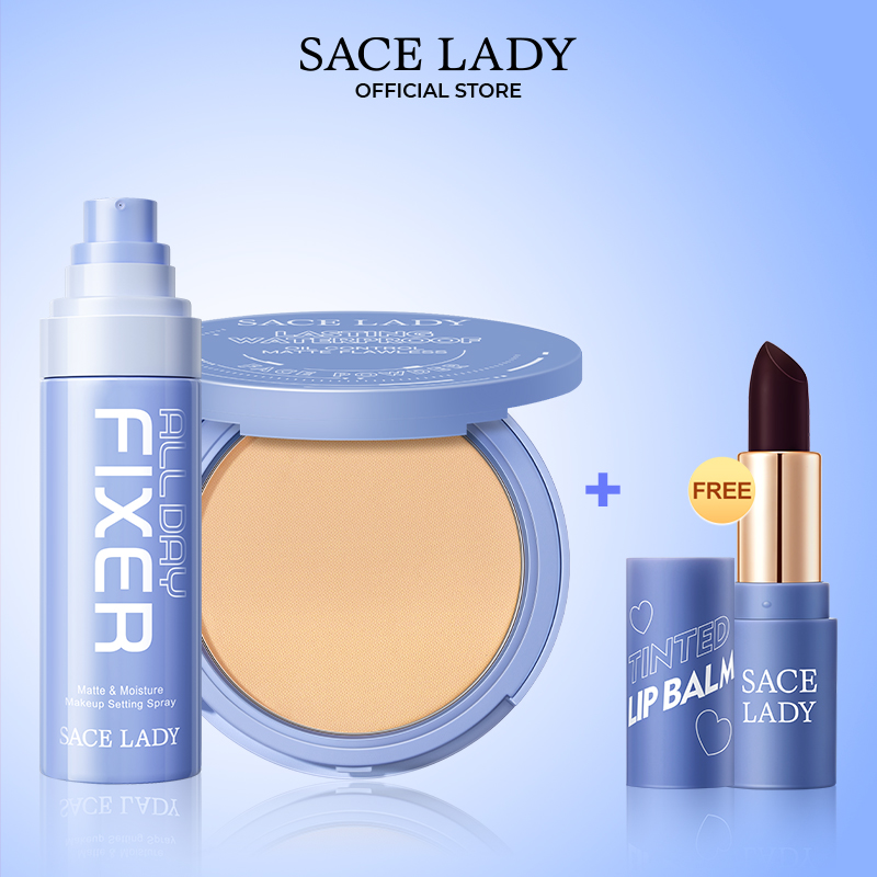 Discount on SACE LADY  shoes - SKU: SACE LADY Face Set  Long-lasting Setting Spray & Oil Control Compact Powder  Moisturizing Flawless C