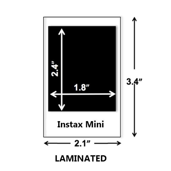 ukuran foto polaroid instax mini