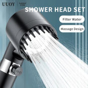 UUOY 3-in-1 High Pressure Shower Head Set, 3 Modes