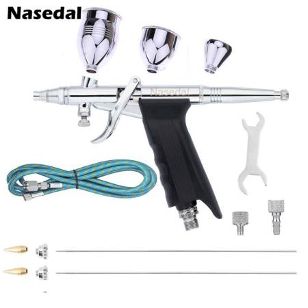 Nasedal Double Action Airbrush Kit for Painting and Decorating