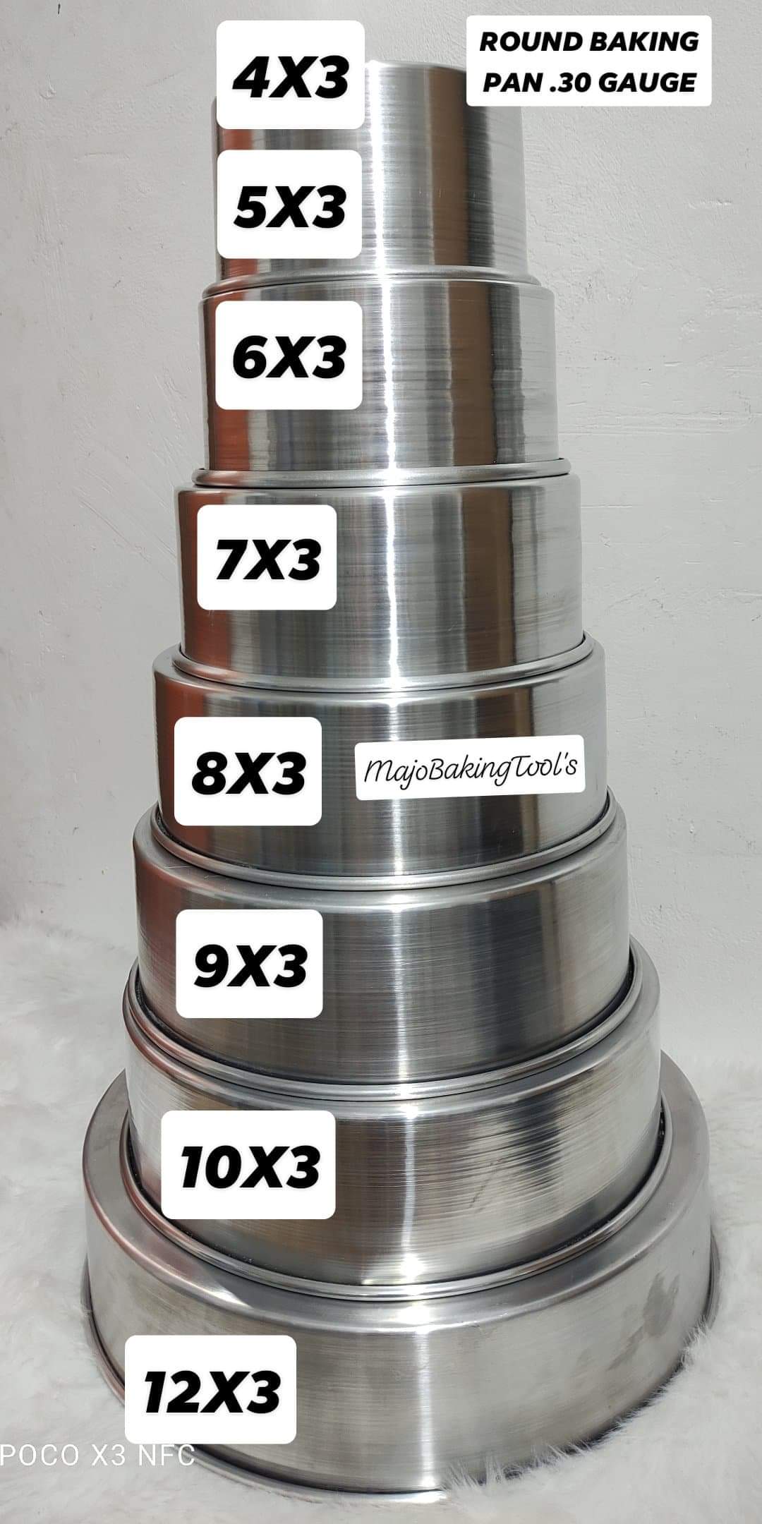 9x3 cake clearance pan