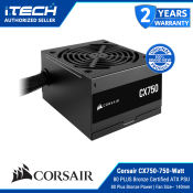 Corsair Psu CX750/ 750 Watt/ 80 Plus Bronze Certified/ATX PSU/ Power Supply Unit/ For Desktop PC