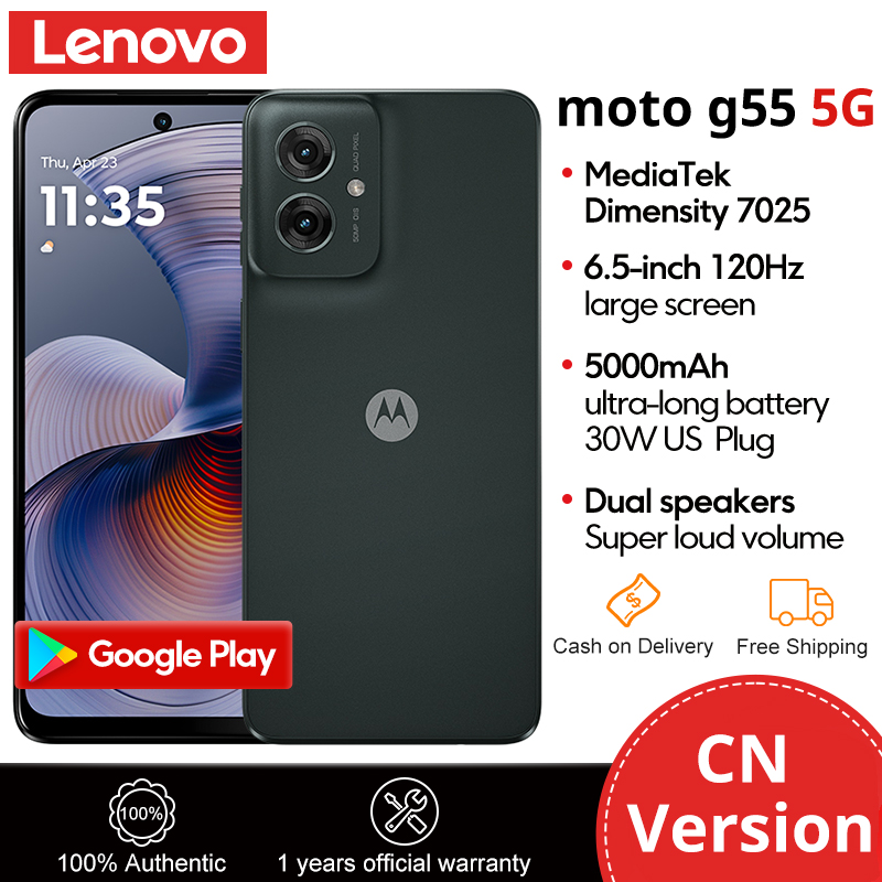 Lenovo Motorola MOTO G55 5G Smartphone 6.5-inch 120Hz Display MediaTek Dimensity 7025 CPU 50MP 256GB Cellphone - Image 3