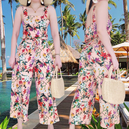 HAWAIIAN JUMPSUIT FOR WOMEN SUMMER OUTFIT FOR WOMEN JUMPSUIT