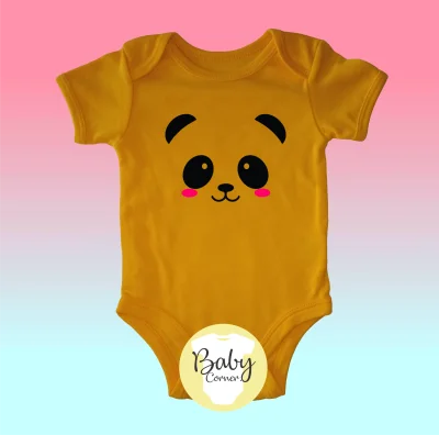 Panda ( statement onesie / baby onesie / infant romper / infant clothing / onesie ) (2)